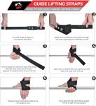 AQF 23” Neoprene Padded Wrist Straps for Weightlifting