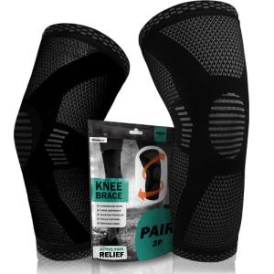 PowerLix Knee Compression Sleeves for Pain Relief