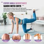 Ankle Resistance Bands with Cuffs for Glute Workouts