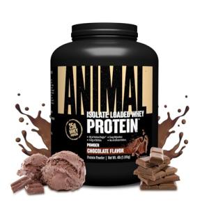 Animal Whey Isolate Protein Powder - Chocolate, 25g Protein