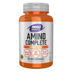 NOW Sports Amino Complete Protein Blend, 120 Veg Capsules