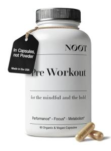 NØØT Natural Pre Workout Energy Pills - 60 Capsules