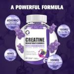 Creatine Monohydrate Gummies for Energy and Strength