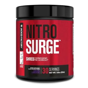 Jacked Factory NITROSURGE Shred Pre Workout Supplement