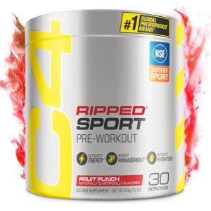 Cellucor C4 Ripped Sport Pre Workout Powder, Fruit Punch