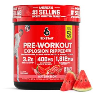 Six Star Watermelon Pre-Workout Energy Powder