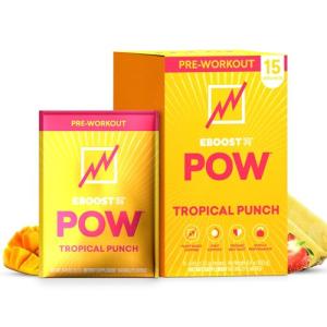 EBOOST Natural Pre Workout Powder - Tropical Punch
