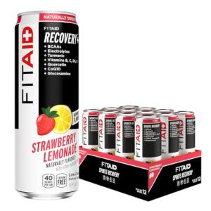 FITAID Strawberry Lemonade Recovery Drink - Pack of 12