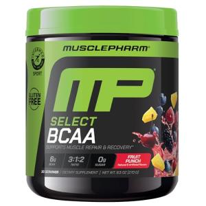 MusclePharm BCAA Powder for Workout Recovery, Fruit Punch