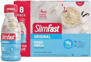 SlimFast Ready-to-Drink Meal Replacement Shakes, 8 Count