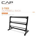 Heavy-Duty 3-Tier Dumbbell Rack for Home Gym