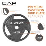 CAP Barbell 45 LB Cast Iron Olympic Weight Plate