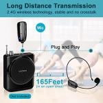 Wireless Headset Microphone with 165ft Range