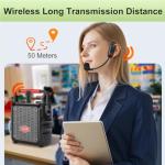 Wireless Headset Microphone System with USB-C Charging