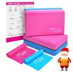 Yoga Blocks with Resistance Bands Kit
