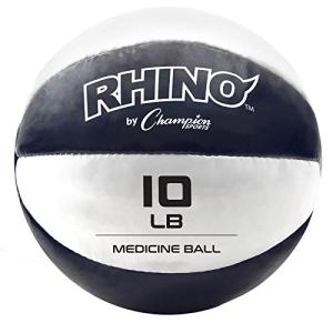Champion Sports Leather Medicine Balls, 9-10 lbs