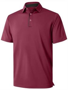 Men's Short Sleeve Dri-Fit Workout Polo Shirt