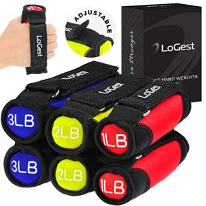 Adjustable Soft Hand Weights with Straps