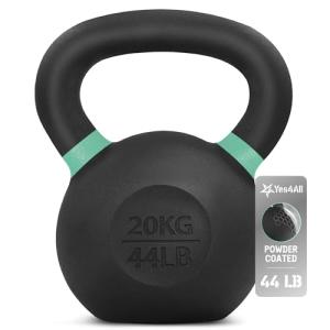 Yes4All Color-Coded 20 KG Kettlebell - Green