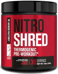 Jacked Factory NITROSURGE Shred Pre Workout Powder