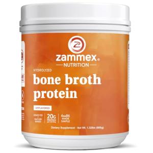 Zammex Grass Fed Beef Bone Broth Protein Powder