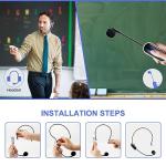 Wireless Headset Microphone System with LED Display