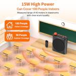 Wireless Voice Amplifier with Lavalier Mic for Teachers