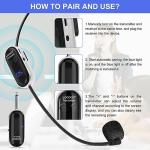 Wireless Headset Microphone System with LED Display