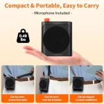 Wireless Voice Amplifier with Lavalier Mic for Teachers