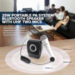 SANMIC Portable Voice Amplifier with 2 Wireless Mics