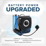 SANMIC Portable Voice Amplifier with 2 Wireless Mics