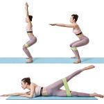 Green Resistance Bands for Yoga and Pilates