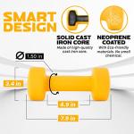 8lbs Neoprene Dumbbell Pair in Orange