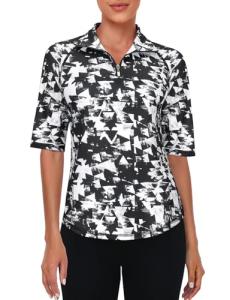 Viracy Women's Golf Shirts - 1/4 Zip Workout Tops