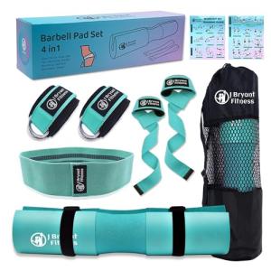 J Bryant Barbell Pad Set with Ankle Straps