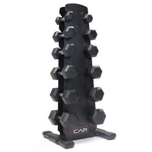 CAP Barbell 210 LB Rubber Hex Dumbbell Set
