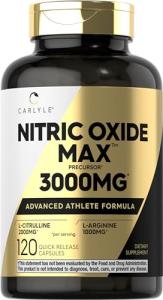 Carlyle Nitric Oxide Pre Workout Supplement 3000mg