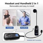 Wireless Headset Microphone System with USB-C Charging