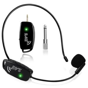Wireless Microphone Headset with Handheld Mic Combo