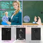 Wireless Microphone Headset with Handheld Mic Combo