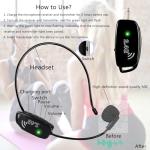 Wireless Microphone Headset with Handheld Mic Combo