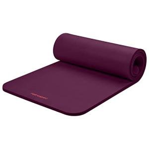 Retrospec Solana Non-Slip 1" Yoga Mat - Boysenberry