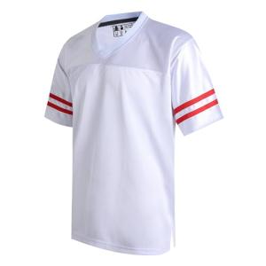 Unisex Red Stripe Football Jersey for Family Workout