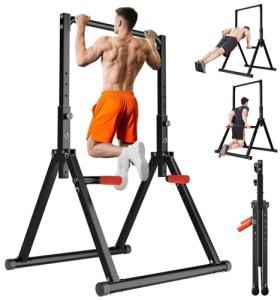 Foldable Power Tower Pull Up Dip Station