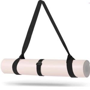 Adjustable Thick Yoga Mat Carrier Strap - Black