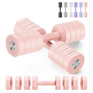 MERACH Adjustable Dumbbell Set, Macaron Colors