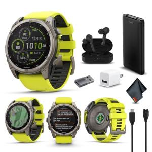 Garmin Fenix 8 Solar GPS Smartwatch Bundle