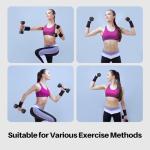 Zempox 4-in-1 Adjustable Dumbbell Set for Women