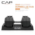 Adjustable 55 lb Dumbbell Set with Chrome Handle