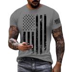 Men's Patriotic American Flag Workout Shirt